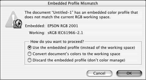 Exif Print enables Exif 2.2 effects and allows for an expanded color space. This option does not use P.I.M. II settings. This setting is available only for files that contain Exif Print data.