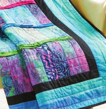 Each time you make a quilt using one of these techniques it will be a one-of-a-kind creation. These amazing quilts are constructed using time saving methods and later trimmed to size.