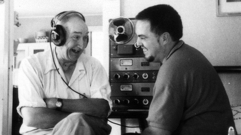 John and Alan Lomax Father and son musicologist and folklorist team Song collectors Library of
