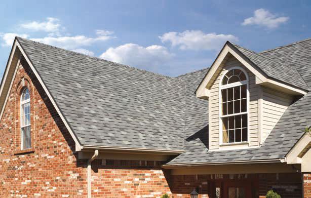 TRADITIONAL SHINGLES Patriot, shown in Graystone Colonial Slate PATRIOT Driftwood Graystone Prairie Wood Architectural style shingles Single layer fiber glass-based construction Intricate color blend
