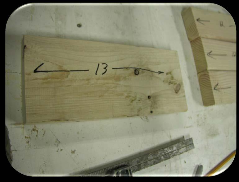 Select and Cut Lumber Cut the 2in x 6in (5cm x 15cm) lumber into