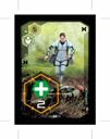 Units that can be hired by purchasing cards = Mission cards (12) and market board: Recovery Ship This is where injured normal