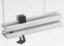Clamp Multiblock -11 4-113 17-11 1 5 6 Mounting element for attaching panels to 8, 30, 40 and 45 series profiles without using additional fasteners or