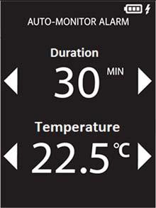 Measurement Screen (1) No Temperature Alarm Temperature Alarm Icon appears when Hi/Low Temperature Alarm with value Color Palette Ref.