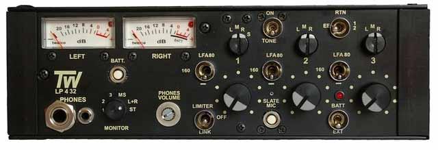 FRONT PANEL Modulometers Continuous lighting, peak reading, BBC 1-7, db or VU scaling, built-in red LEDs indicate when the gain reduction is occurring with the limiters switched on.