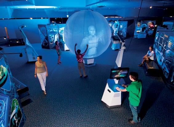 Design a cyborg This entertaining exhibit allows visitors to create a customised cyborg of the