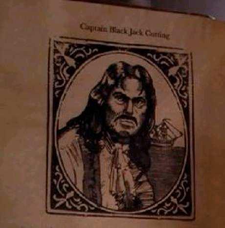 Captain Black Jack Cutting Written by: - Captain Black Jack Cutting, a pirate who tricked a witch into falling for him in the 18th century so she could give him immortality but got cursed by her to