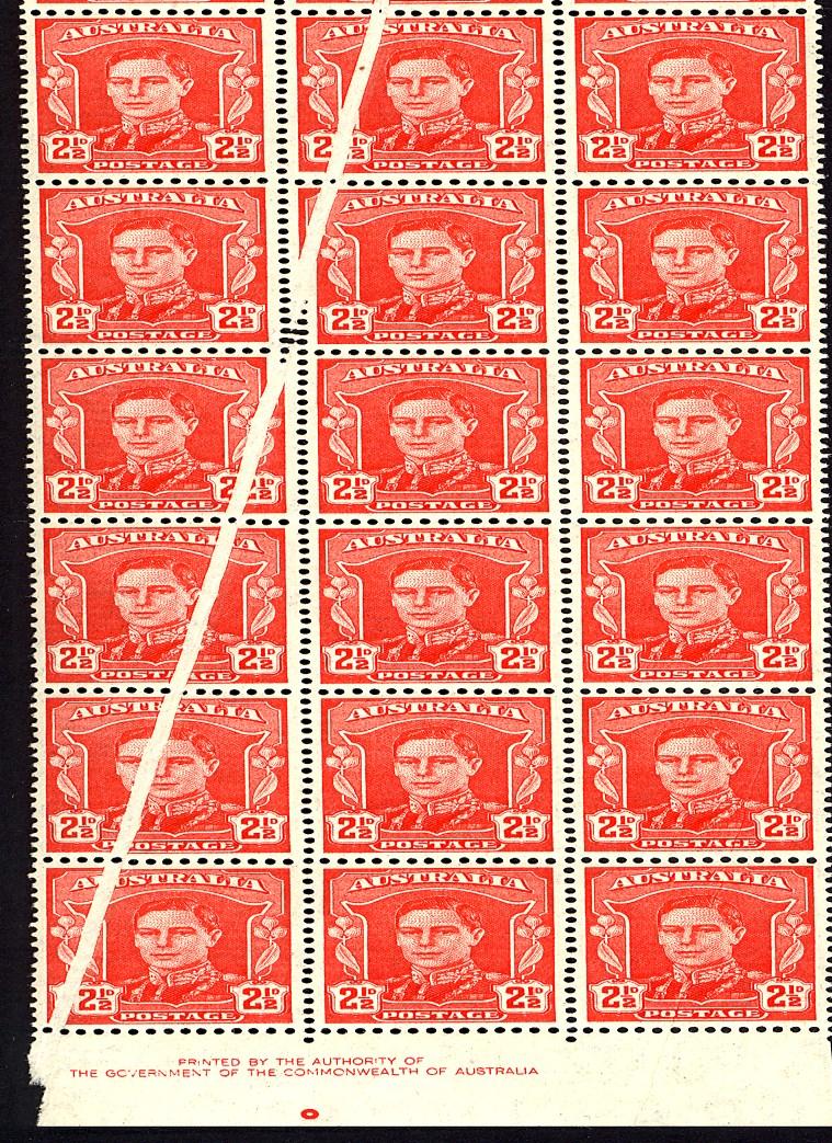OTHER AUSTRALIA 29.1937 NSW SESQ. SG 193-5, a complete set (3) in mint unhinged corner blocks of four, fresh original gum, attractive and fresh colour, blocks gift $69.00 36.