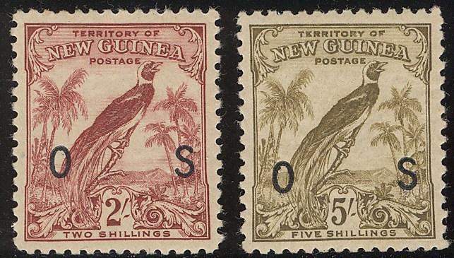 NEW GUINEA SG 190-203, 1932 undated birds overprinted Airmail (16) a lovely complete mint lightly hinged
