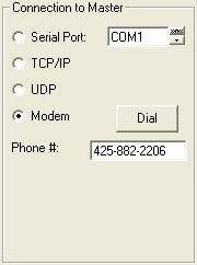 If you select this type you will also have to enter the IP Address and Port number.