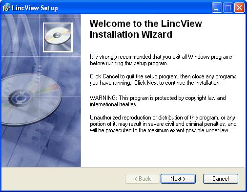 Installing LincView OPC LincView OPC comes with an installation wizard.