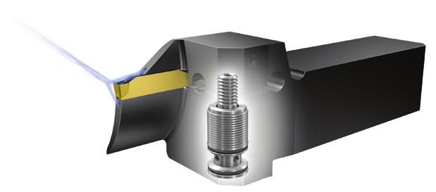 This not only provides increased stability but eliminates the operator judgment required when using a torque wrench on conventional screw clamps. increase feed rates when using CoroCut 1-2.