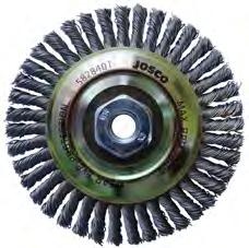 Josco also carry brushes for pipe coating removal, machine cleaning etc. Suitable for use with angle grinders.