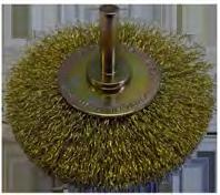 Spindle Mounted Brushes High Speed Crimped Wheel Brushes (Decarb) Josco High Speed Crimped Wheel Brushes are ideal for removing rust and corrosion from most metals.