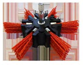 Abrasive Nylon Brushes Application: Nylon brushes do not scratch and therefore are appropriate for cleaning and polishing of any kind of wood (fine or