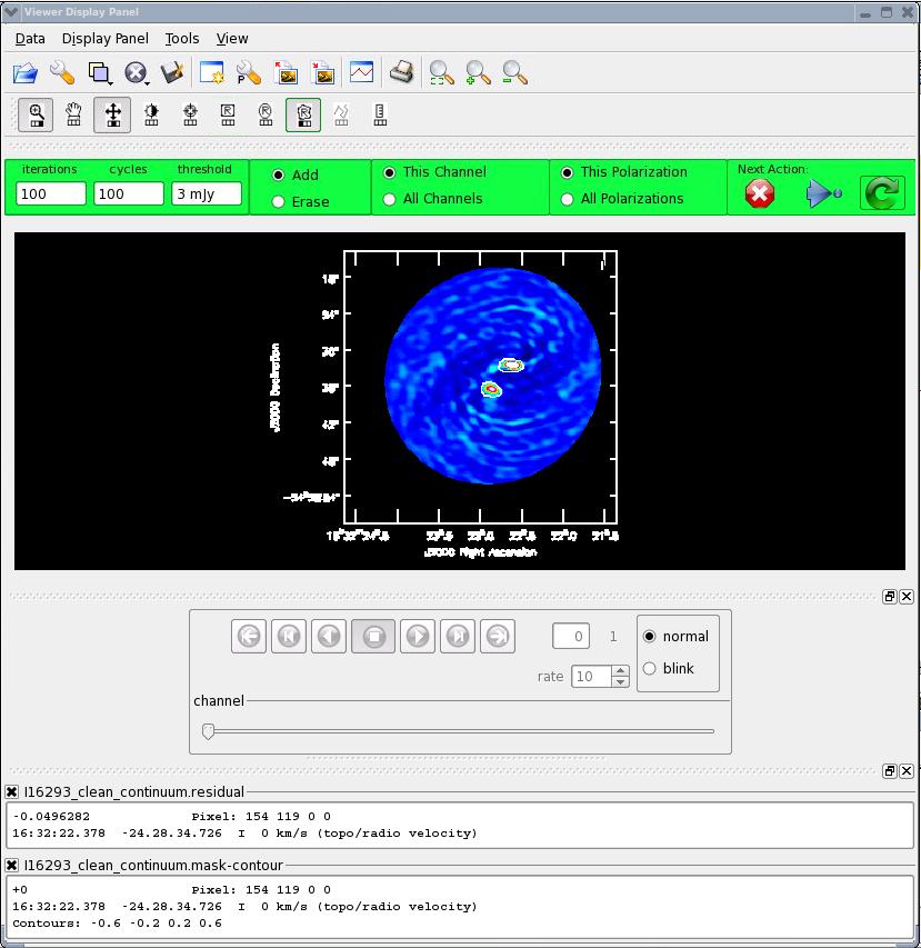 Self-calibration Example: ALMA SV Data for IRAS16293 Band 6 (II) Step 4