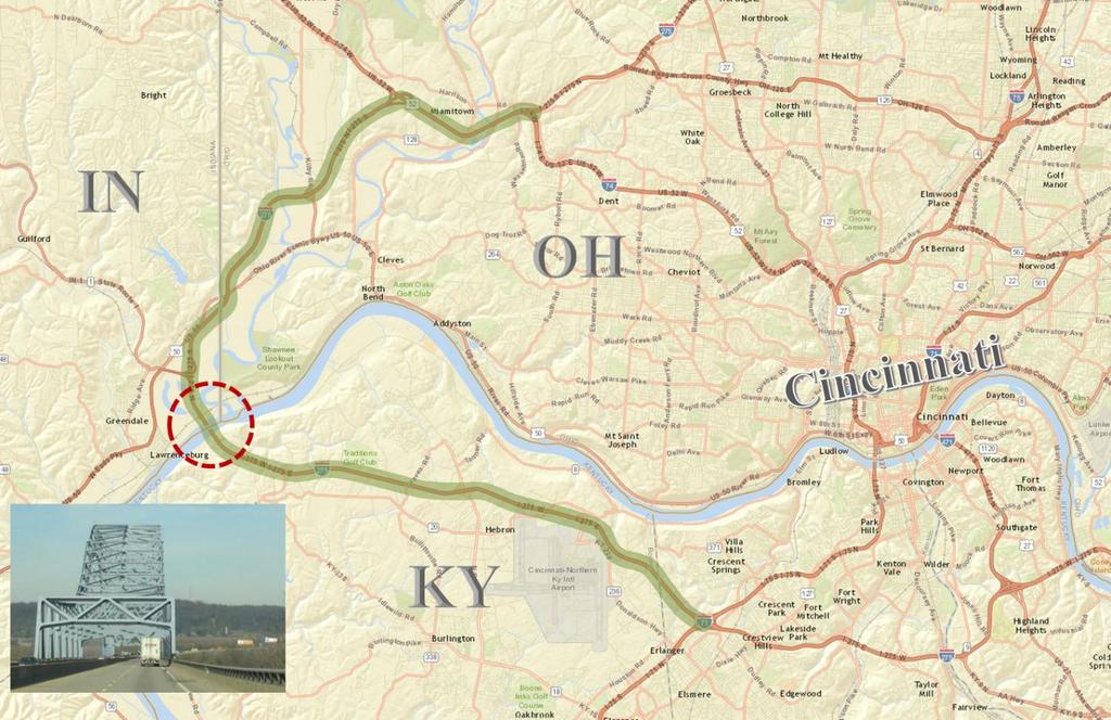 I-275 Carrll Crpper Bridge Acrss The Ohi River Fr a mre detailed example, I-275 just west f Cincinnati has cntinued wrk underway n the bridge acrss the Ohi River between Indiana and Kentucky.