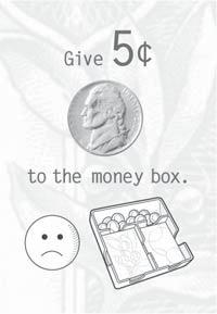 The player is not allowed to get additional money from the replenished money box.