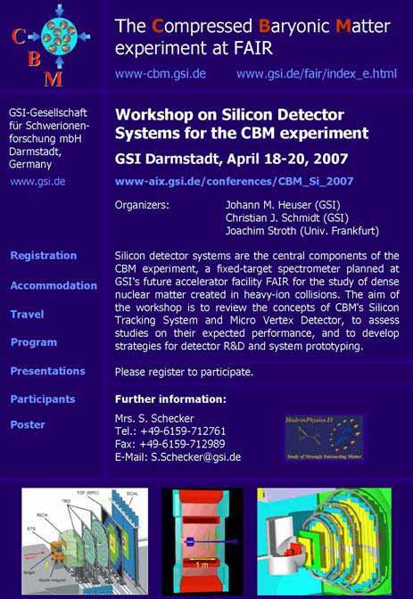Workshop on Silicon Detector Systems for the CBM experiment GSI, April 18-20, 2007 www-aix.gsi.