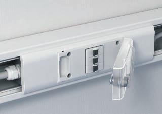 Flush-mount units for series-installation devices (GK/GS) Decentral security or control can be implemented