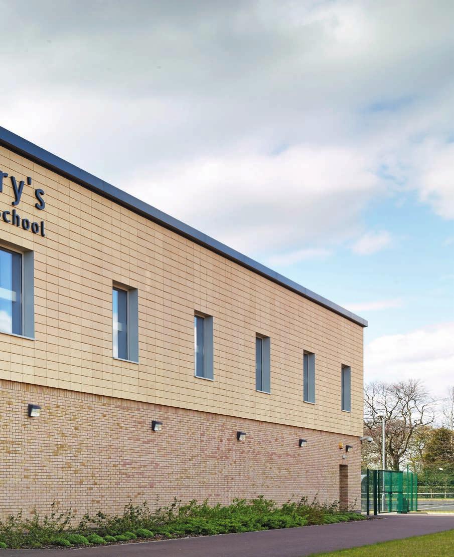 express Project: St Mary s School, Longbenton, Newcastle-upon-Tyne Architect: Parsons Brinckerhoff Products: Elementix Express Natural Cream & Leicester Multi Cream Stock Simon Hatcher, who was the