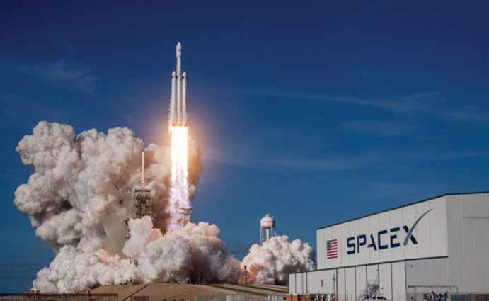 Falcon Heavy rocket takes off SpaceX was started with a mission to design, manufacture and launch advanced re-usable rockets and spacecraft to revolutionise space technology.