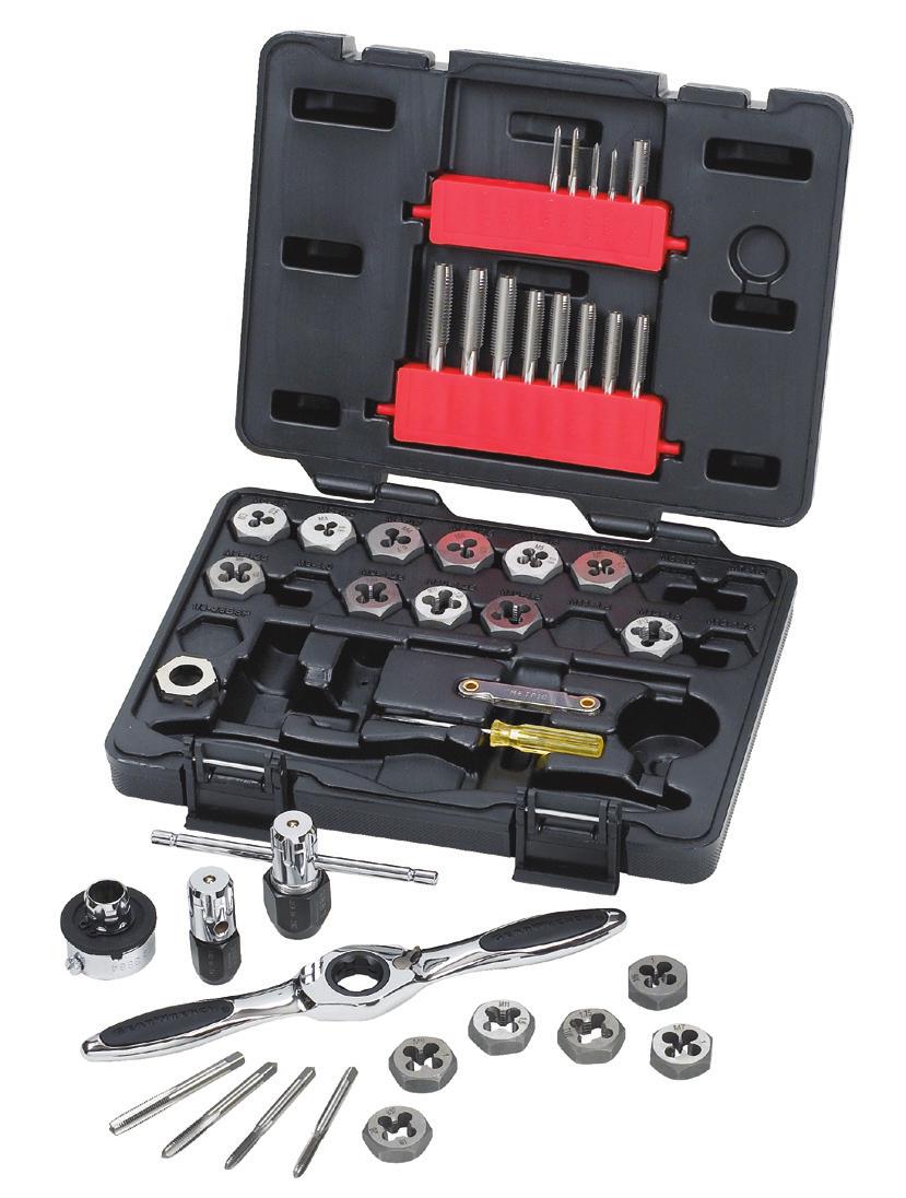 75 PC. RATCHETING TAP AND DIE DRIVE TOOL SET 40 PC.