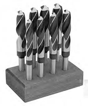 5-169-505 8 Piece Drill Sets Sizes: 9/16, 5/8, 11/16, 3/4, 13/16, 7/8, 15/16 & 1