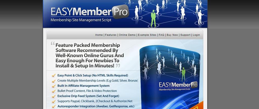 of membership software does and the features it has. Remember that each will have advantages and disadvantages!