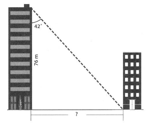 16) In the figure to the right, AE FI. Find the measure of the following angles: a) BCD b) KHG c) HGJ d) BCA 17) The building below is 76 meters in height.