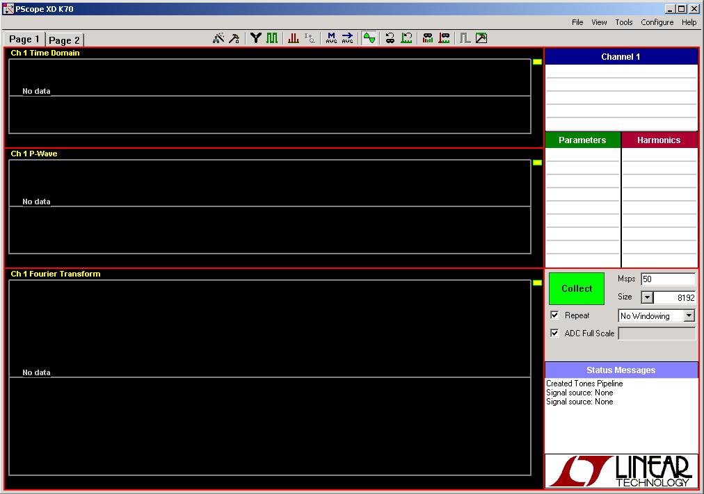 DESCRIPTION Pscope is a data collection program for use with Linear Technology ADCs.