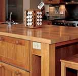 Solid Butcher Block Comes in a variety of woods and can instantly warm up a kitchen.