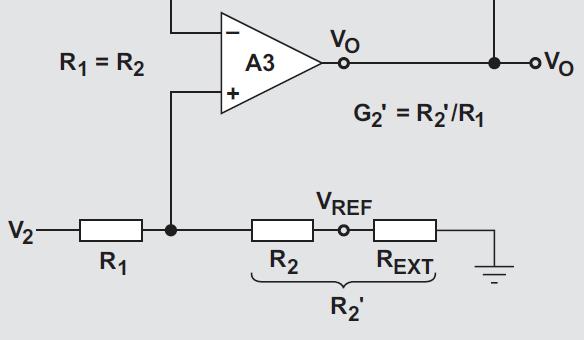 When we reduce input voltage gain from G1 to a smaller gain of G1 the gain of the second stage should be changed from unity gain to: G ' G TOT ' G 1 ' '