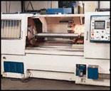 Our CNC turning centers range up to 24 inch swing, some with