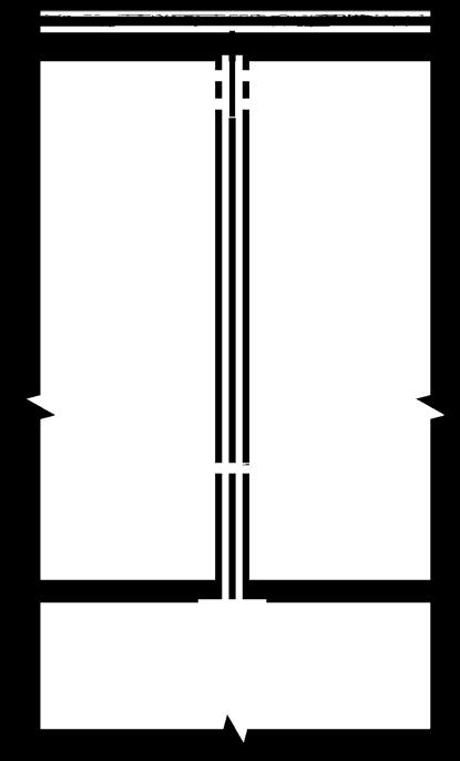 On flights, the stanchions may be mounted via a sandwich style fixing as illustrated, or alternatively in a more standard floor fixing.
