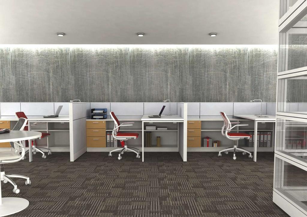 linear aesthetic ZEN T is redeveloped as a comprehensive response to the constantly changing needs of business environment; responding to the needs of the modern offices, both today and in future