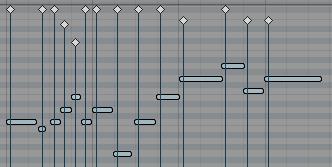 clicking and dragging: Always return to viewing your MIDI data as a region after making changes in Notes and Velocities.