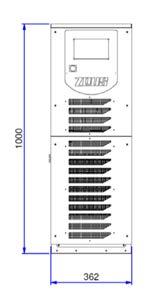 SHORE POWER CONVERTERS ZC SERIES 25-40 KVA (2X) 50-80 KVA (3X) 75-120 KVA Single-Three phase SINGLE CABINET VERSION DUAL CABINET VERSION STANDARD FEATURES : Extended input voltage range 170-520 Vac