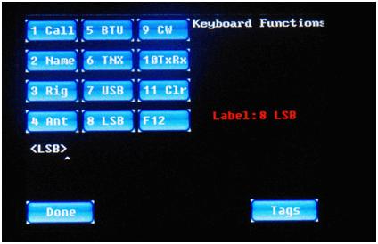The response to keyboard function key F7 is programmed by default to change the IQ32 to USB (Upper Side Band) mode, as can be seen in Figure 19, below.