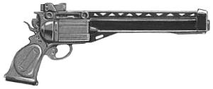 Colt Pittbull Cost : 275 eb Length : 18 cm Magazine : 4 Colt Urban Guerilla Cost : 2170 eb Length : 36 cm Concealability :
