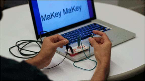 You should see a green light on the Makey Makey, and your computer will think the space bar was pressed.