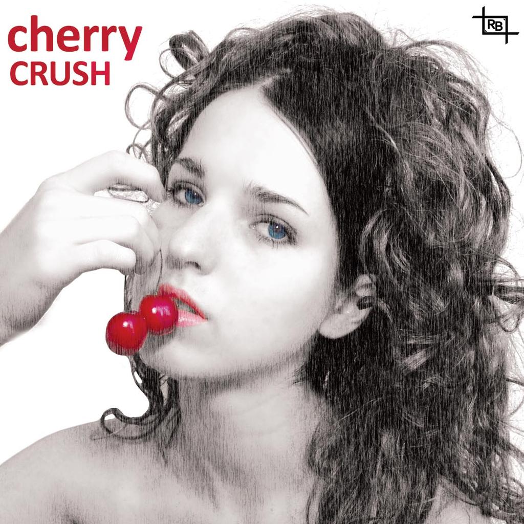 Cherry Crush The photo-manipulation Cherry Crush demonstrates an effective use of selective color, as well as retouch work to elimnate