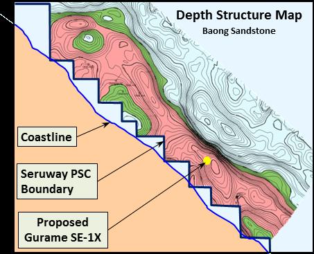 Substantial resource potential is designed to test the deep gas potential of the structure, updip of existing well