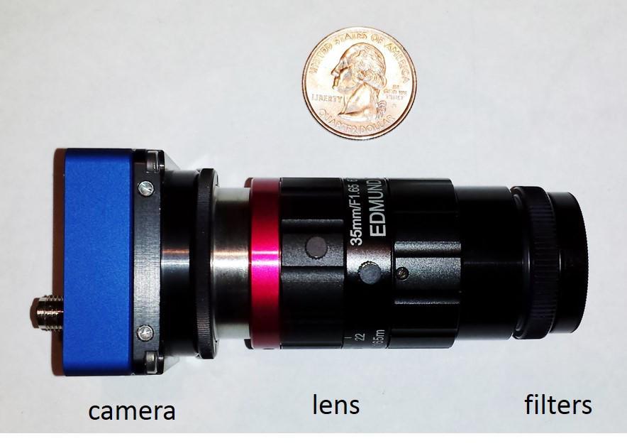 camera lens filters Figure 6: NODE beacon camera prototype Table 3: Beacon camera parameters Parameter Value Detector resolution 2592H x 1944V Pixel s pitch 2.