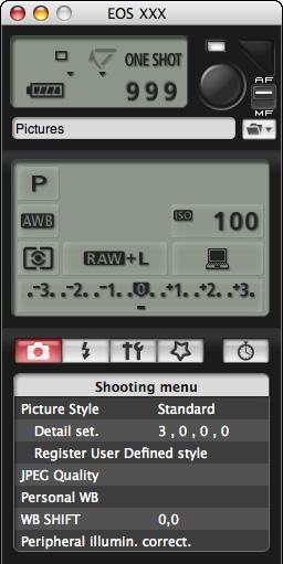 Bulb Exposures Display the capture window (p.6). Double-click the shooting mode icon and select [BULB]. Set the desired aperture.