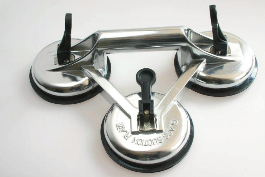 L-02A 2 PAD POLISHED ALUMINIUM LIFTER CAPACITY 95kG WITH