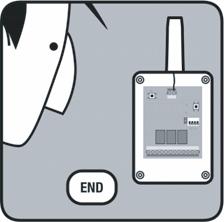 A transmitter should only be connected to one receiver. Press PROG button and keep pressed until desired mode selected.