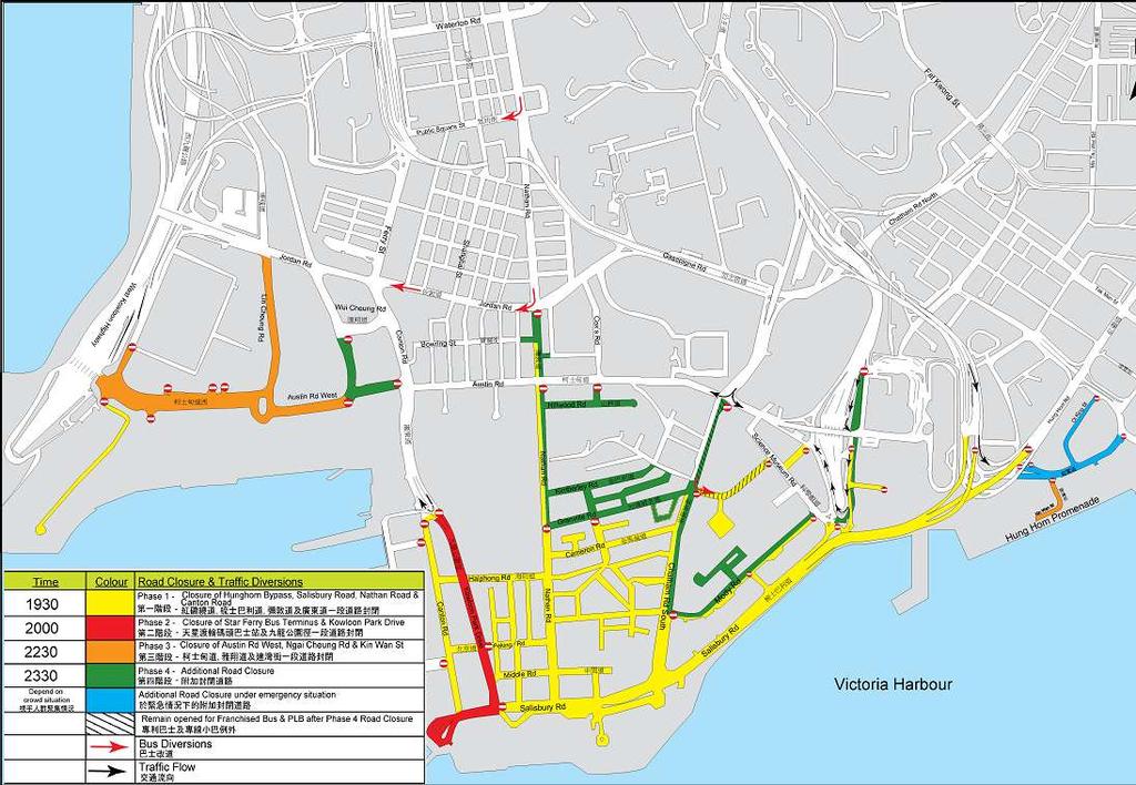 Special Traffic Arrangement in Kowloon West for New
