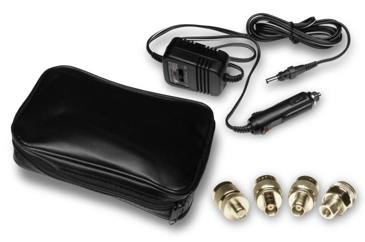 Optional accessories Kit: Automobile cigarette lighter regulated 7.5Volt charger. With lighter jack and 5.5 mm DC plug.