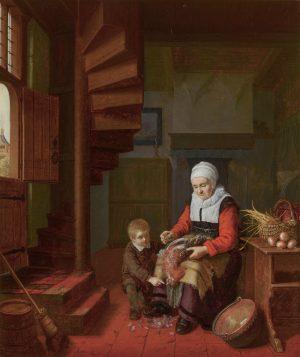 Page 3 of 8 Frans van Mieris the Elder s fame rests largely on elegant paintings Comparative Figures depicting the daily affairs of wealthy citizens (see Woman with a Lapdog, Accompanied by a